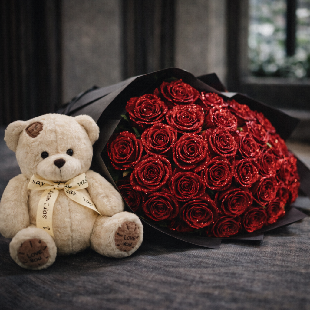 Bouquet de Roses Éternelles